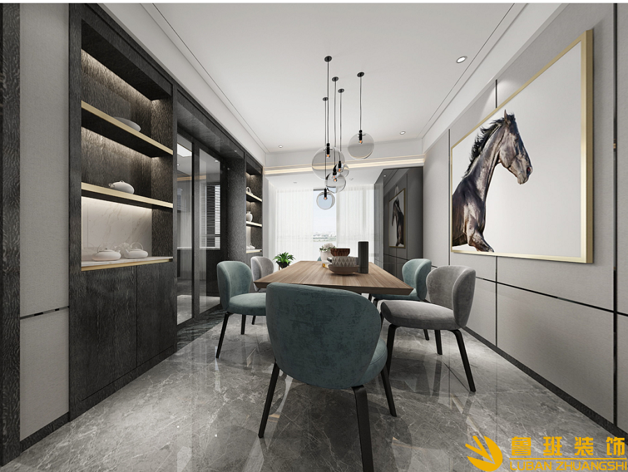 華僑城天鵝堡平層設計裝修餐廳