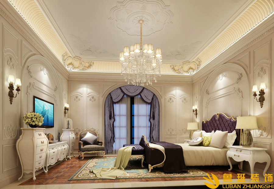 蔚藍卡地亞別墅設計裝修臥室