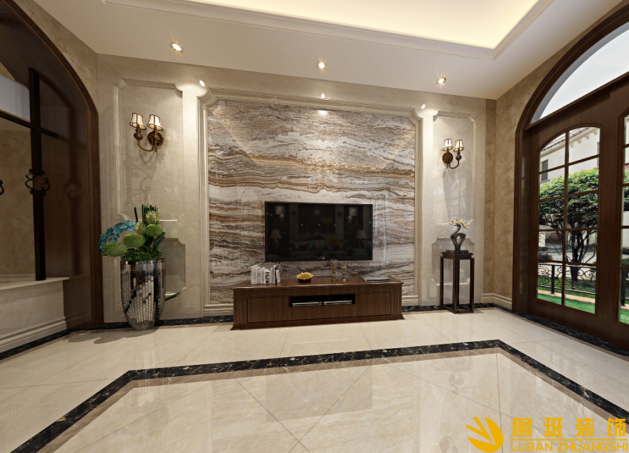 芙蓉古城別墅設(shè)計裝修客廳