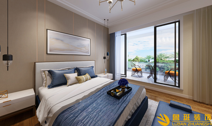 藍(lán)光雍錦閣躍層設(shè)計(jì)裝修臥室