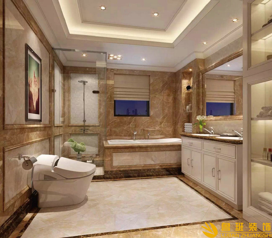 世茂玉錦灣大平層設計裝修衛生間