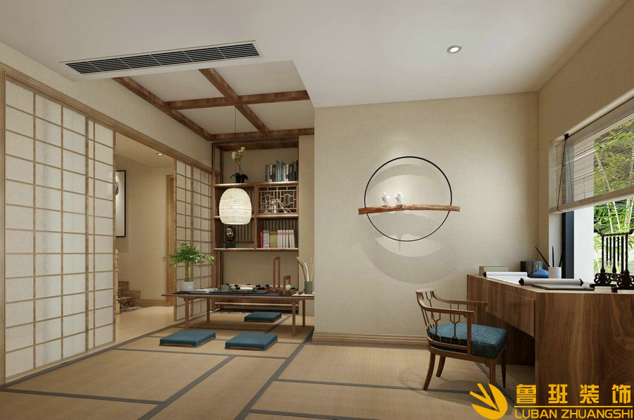 保利百合157平裝修設(shè)計(jì)書(shū)房