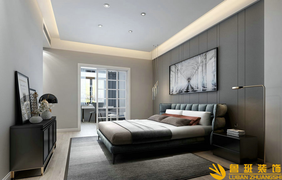 建發(fā)?天府鷺洲140平現(xiàn)代設(shè)計(jì)裝修臥室