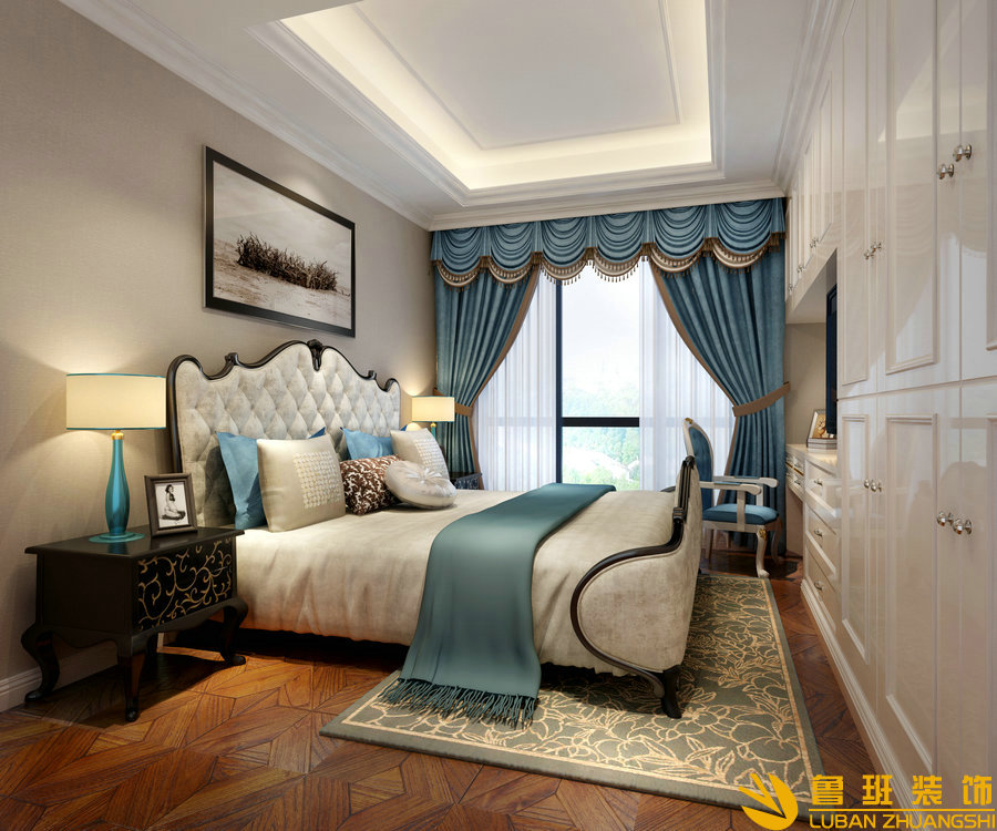 九號(hào)公館248平簡(jiǎn)歐裝修老人房