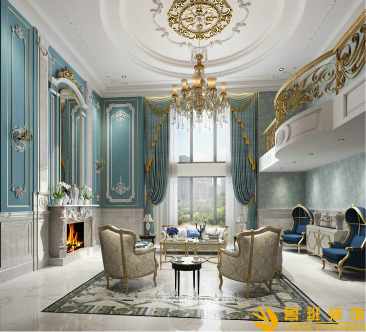 南門綠郡 432平法式別墅設(shè)計(jì)裝修餐廳