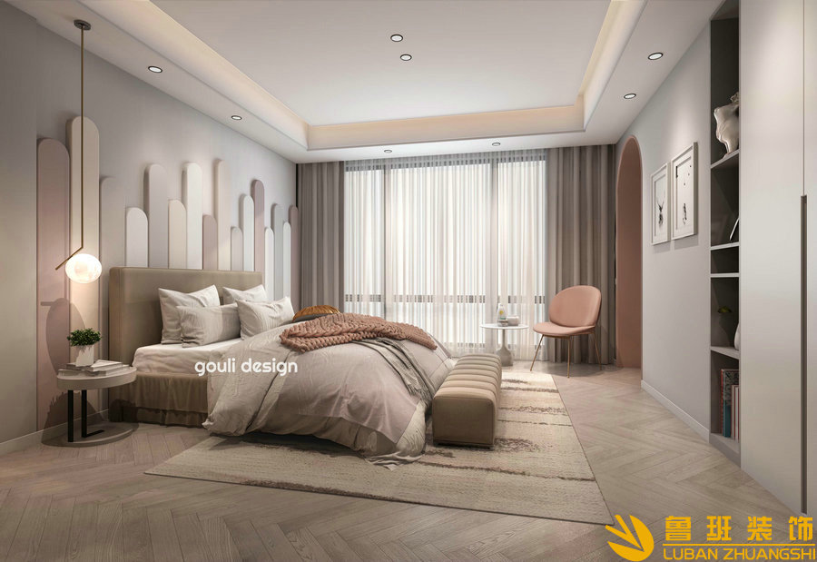 雅居樂現代別墅設計裝修女兒房