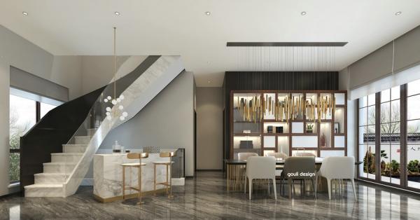 南門綠郡150平現代輕奢躍層設計裝修