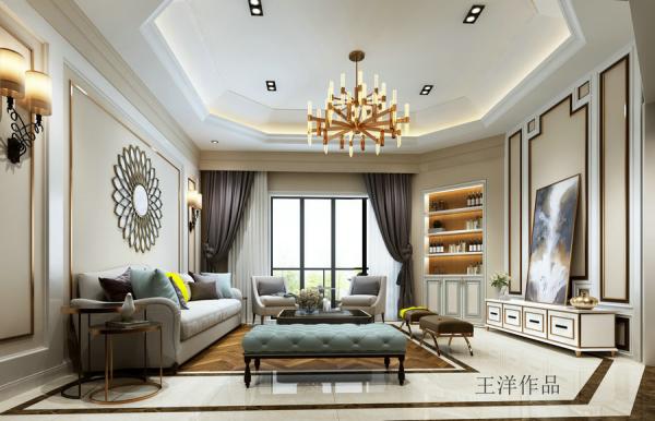 華潤翡翠城270躍層簡歐裝修設計