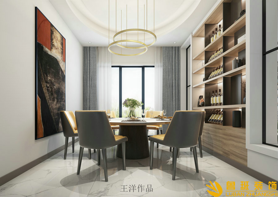 雅居樂634平簡歐別墅設(shè)計裝修餐廳
