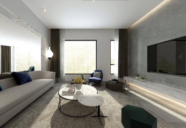 中糧·祥云425平后現代別墅設計裝修