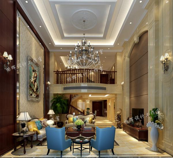 華僑城·東岸400平簡歐別墅設計裝修