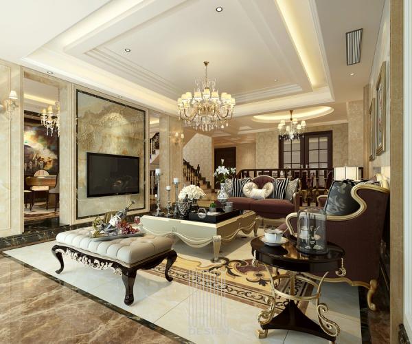 雅居樂550平美式別墅設計裝修