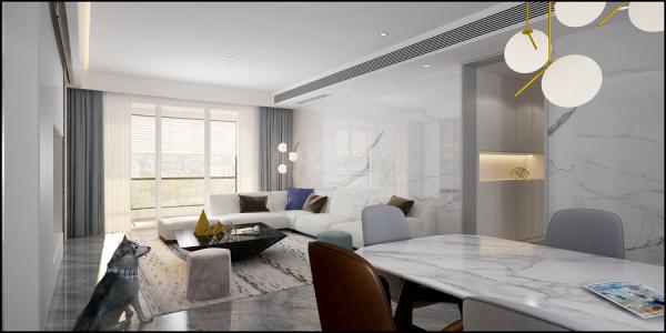 城南一號240平層現代設計裝修