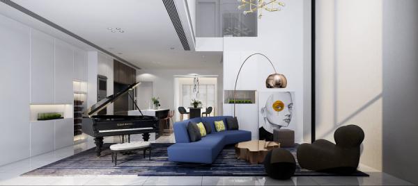 華潤.公園九里220平躍層設計裝修