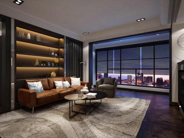 龍湖.九里晴川112平港式設(shè)計裝修