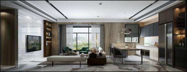 龍湖.三千庭136現代平層裝修設計