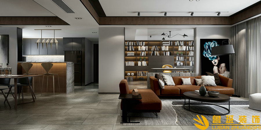 南城都匯150現代平層設計裝修客廳