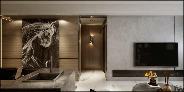 南城都匯167平港式設計裝修