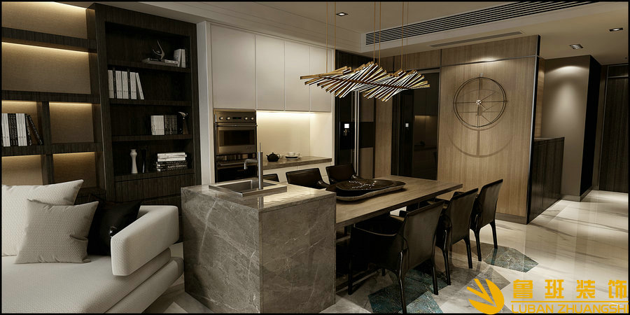 南城都匯167平港式設計裝修餐廳