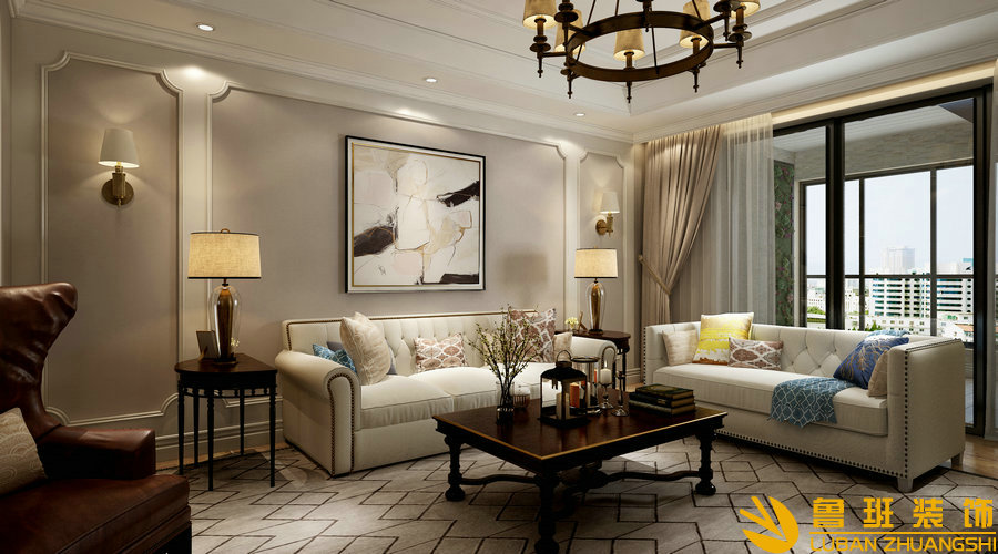 南苑183美式設計裝修客廳