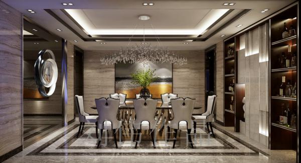 譽峰403后現(xiàn)代大平層設計裝修