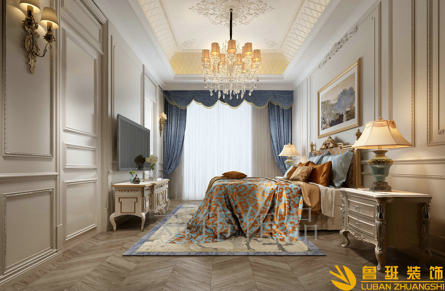 和貴南山上768法式別墅設(shè)計裝修次臥