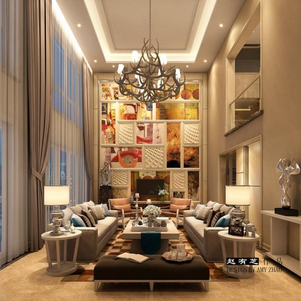 保利康橋300平現(xiàn)代頂躍設(shè)計(jì)裝修