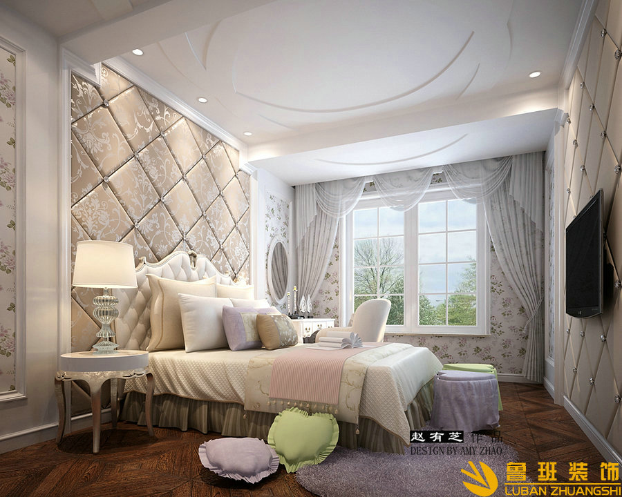 城南一號200平新古典裝修設(shè)計(jì)女兒房