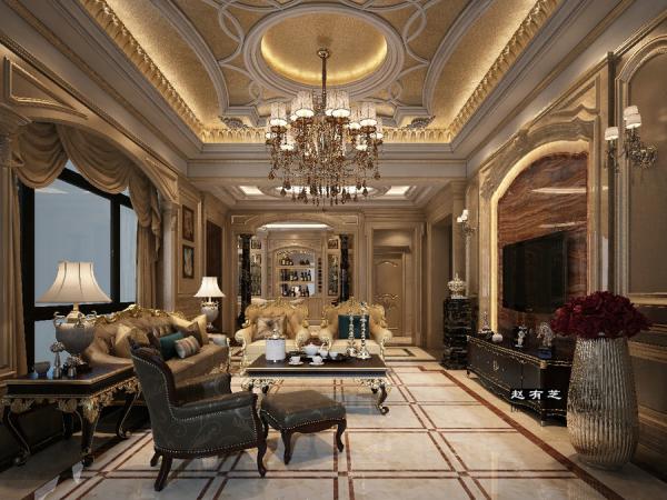廣元碧桂園400平歐式別墅裝修設計