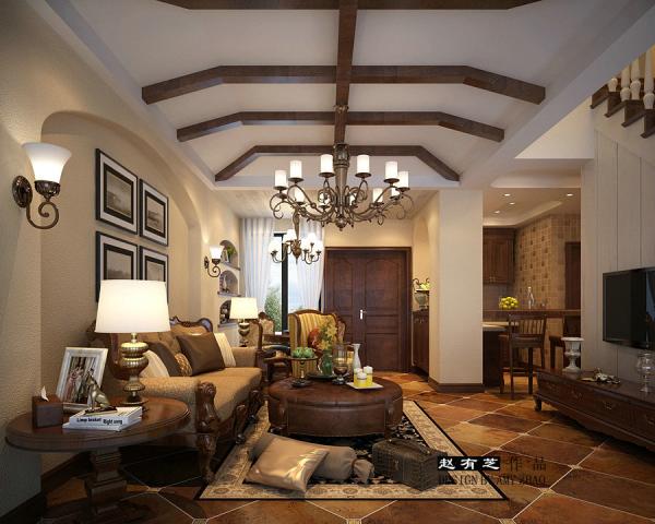 假日青城160平度假美式別墅裝修設計