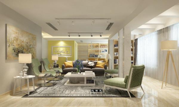 綠地圣路易頂躍200平現代設計裝修