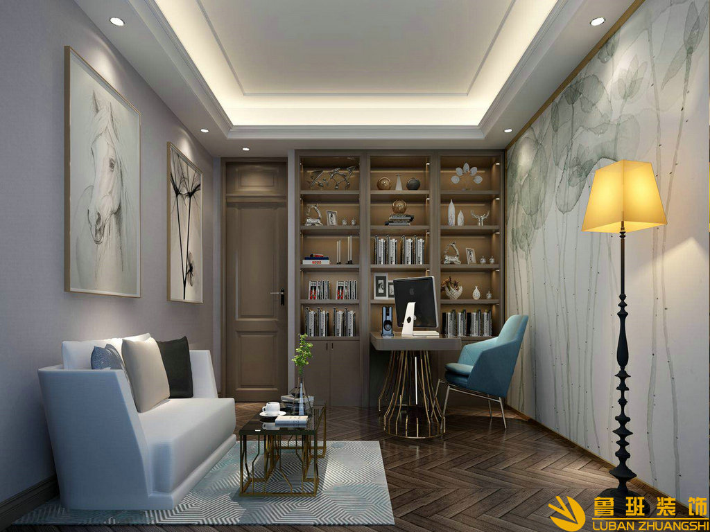 龍湖三千131平大平層裝修設計書房