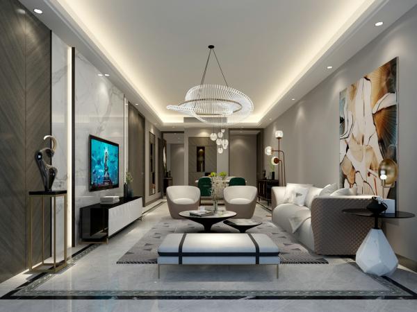 星河灣162平大平層裝修設計