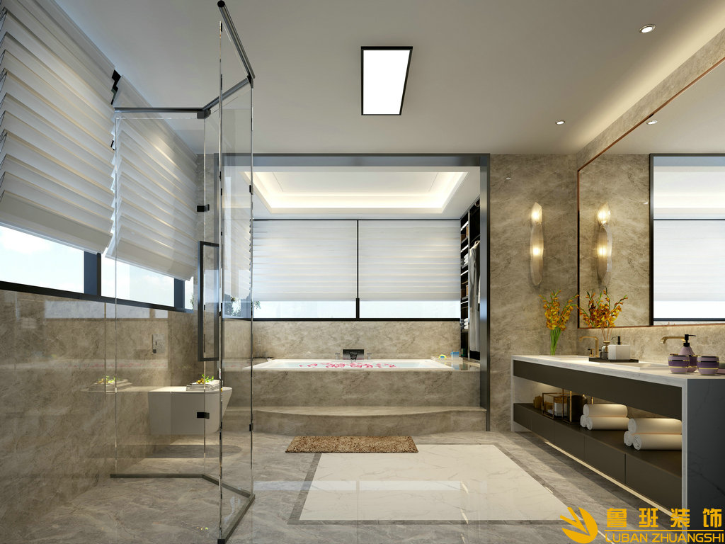 仙海湖畔293平別墅裝修設計主衛