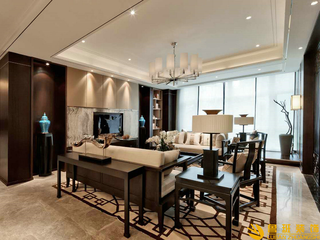 郎基御今緣190平大平層裝修設計客廳