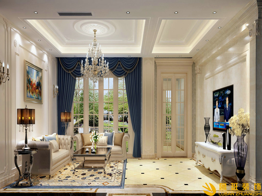 北歐知識城160平裝修設計客廳