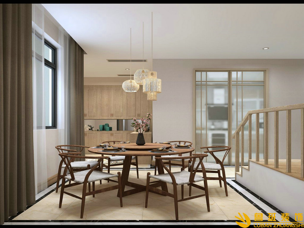 恒大金碧天下145平裝修設計餐廳