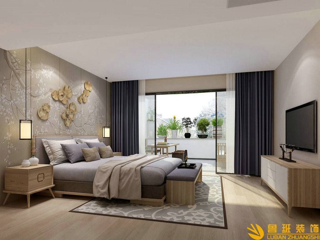 恒大金碧天下145平裝修設計臥室