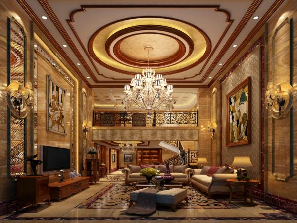 華僑城東岸345平美式裝修設(shè)計