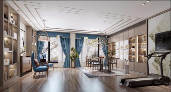 成都學林雅苑500平別墅裝修設計