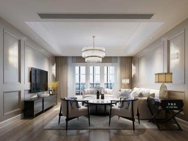 麗晶港160平大平層裝修設計