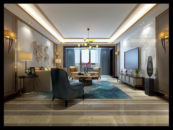 保利觀園國際200平裝修設計