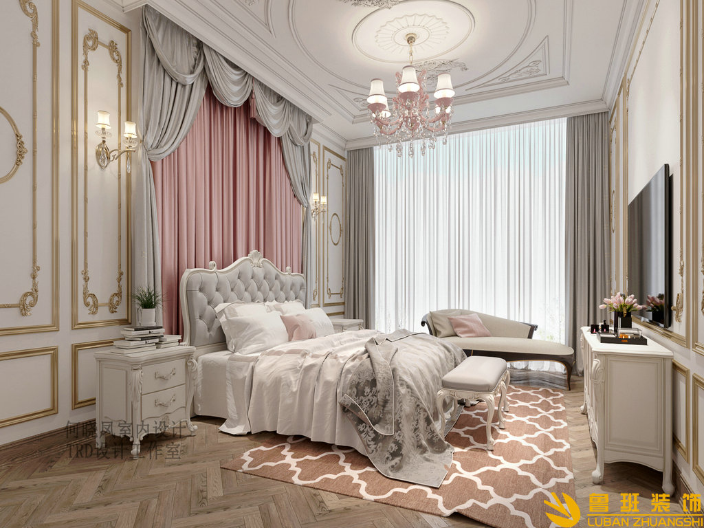 山水峨眉1400平大別墅裝修設(shè)計(jì)臥室