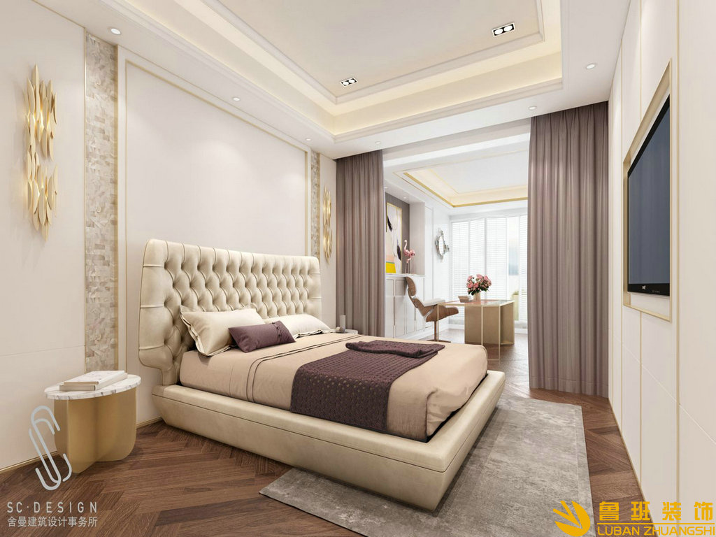 龍湖世紀峰景385平別墅裝修設計臥室