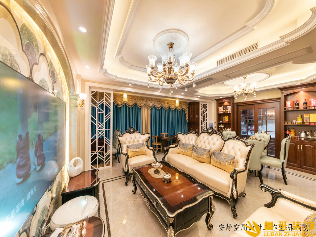 藍光雍錦閣180平復式設計裝修客廳