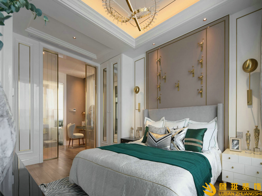 蔚藍卡地亞238平設計裝修臥室1