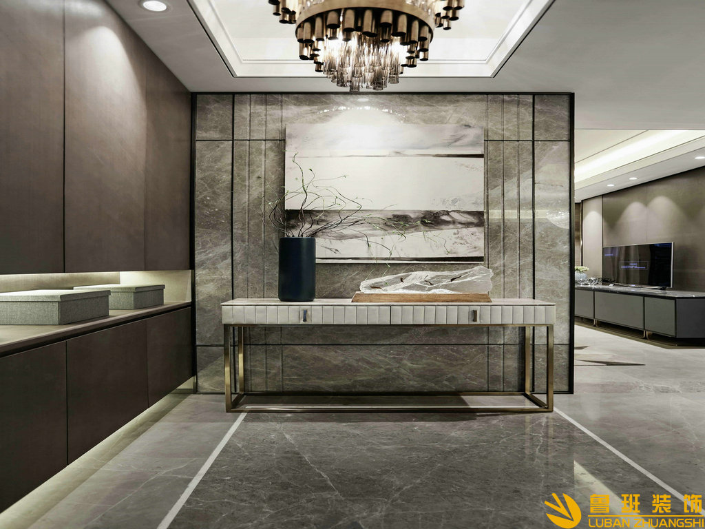 南城都匯140平設(shè)計裝修門廳