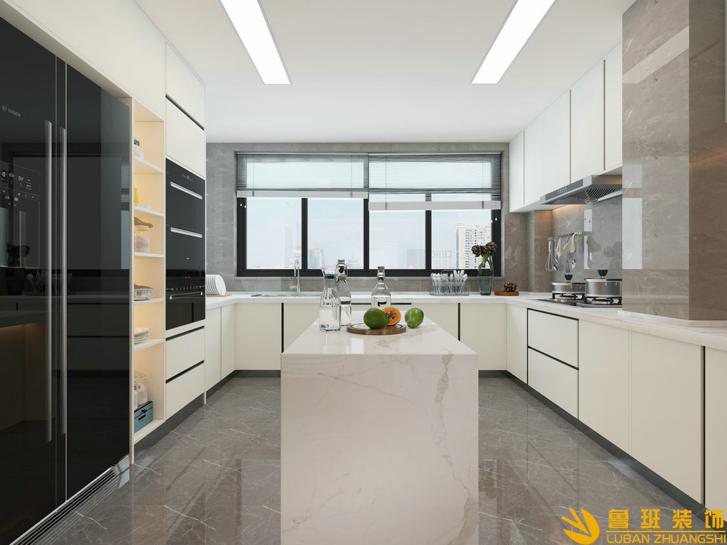 藍光公園悅府145平輕奢設(shè)計裝修餐廳