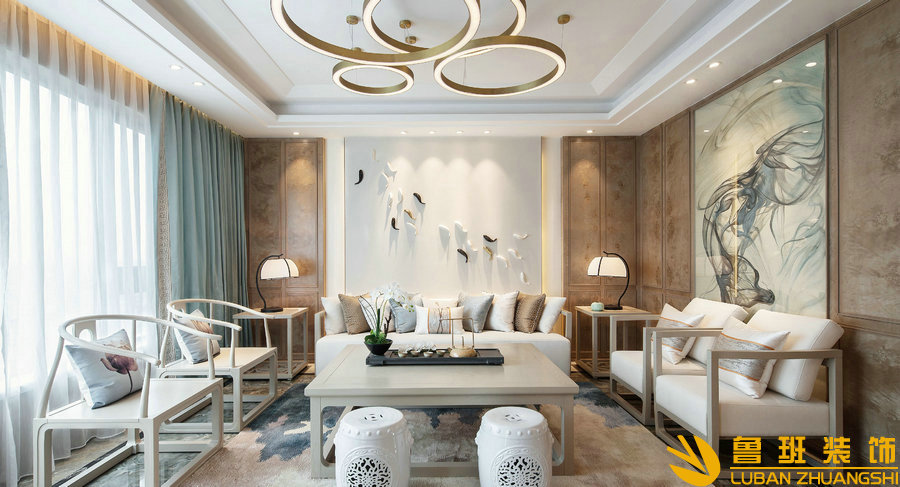 龍湖世紀180平設計裝修客廳