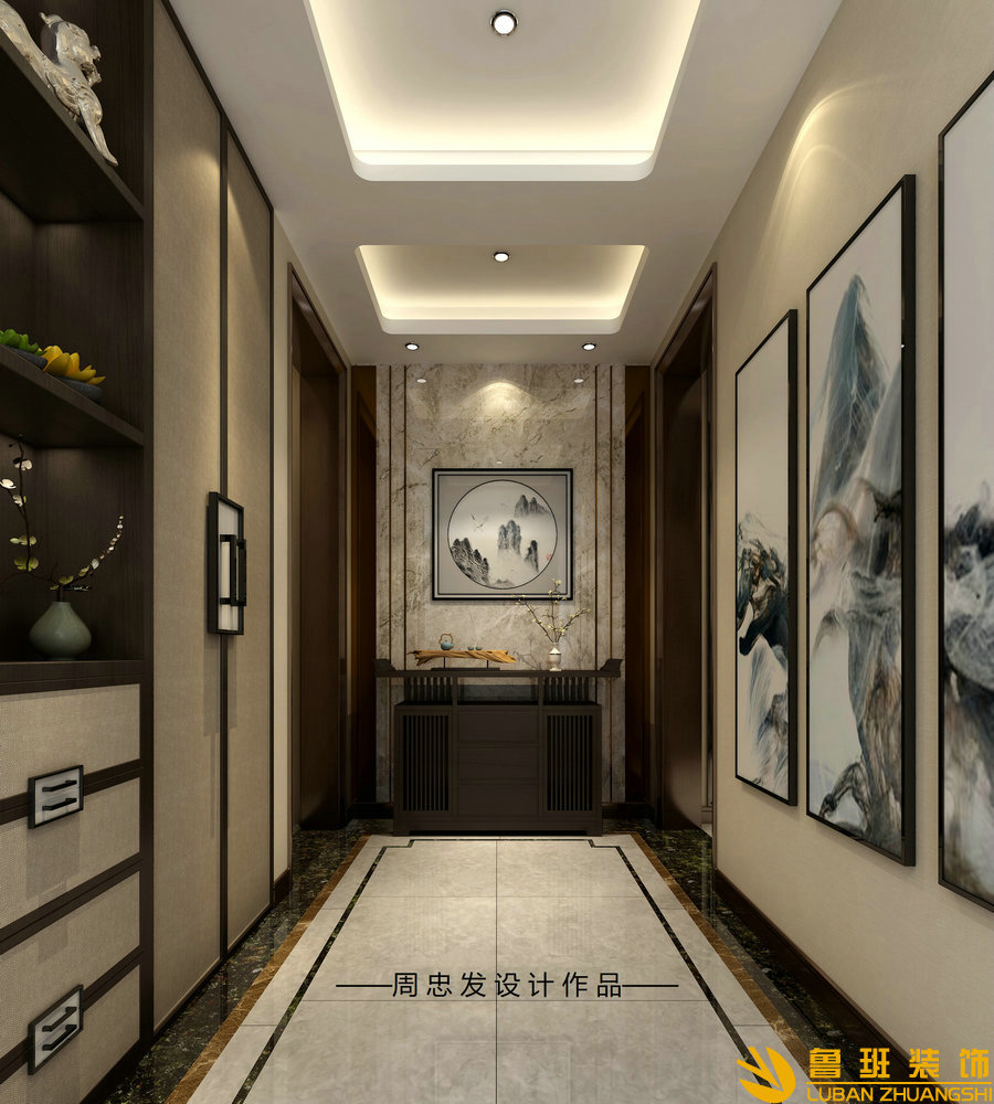 中鐵西派瀾岸別墅設計裝修門廳間